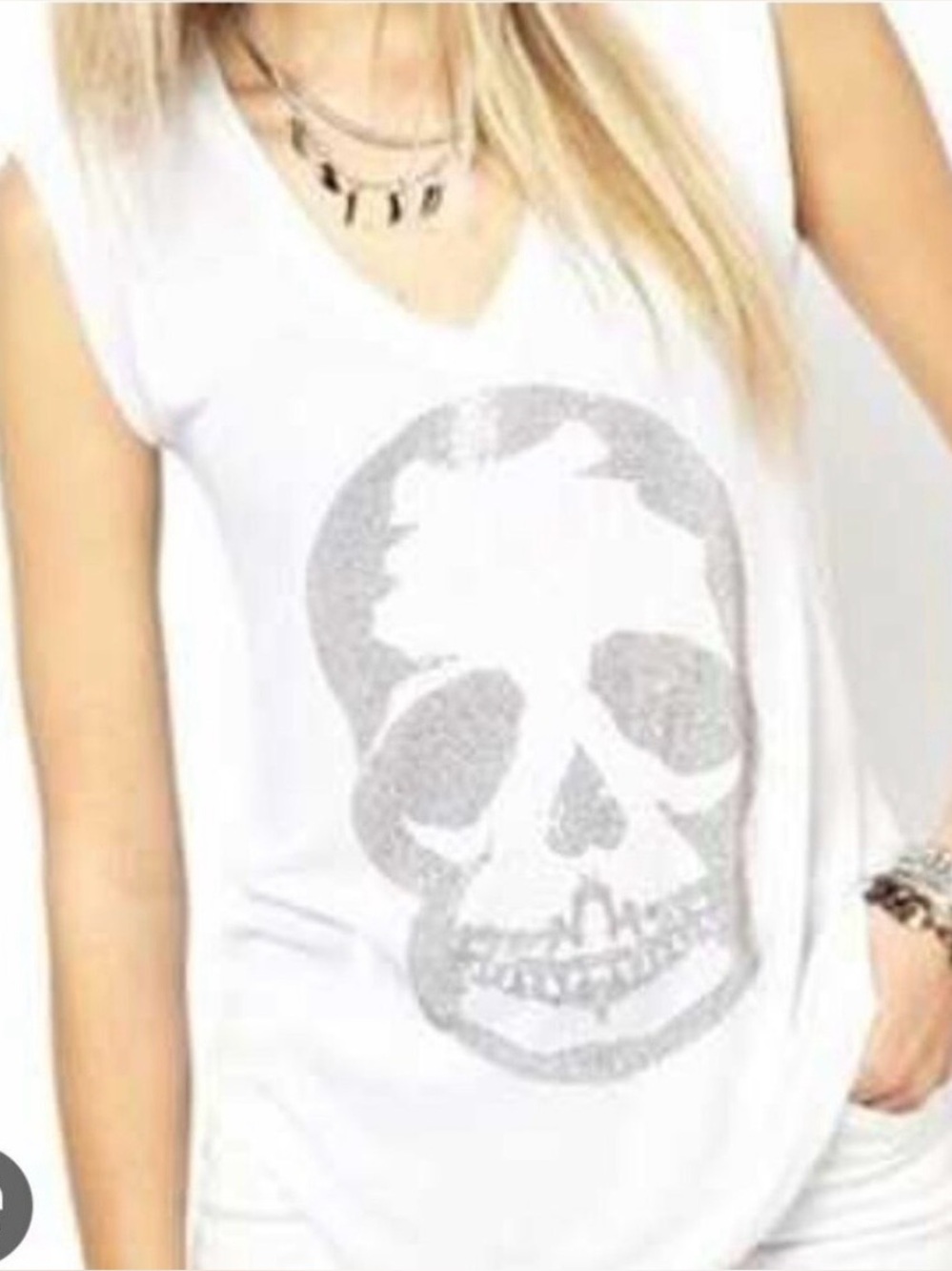 ZADIG & VOLTAIRE $98 Brooklyn Strauss Tee WHITE
